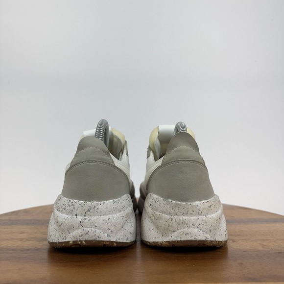 Womens Steve Madden Shelli White Leather Platform Casual Sneakers Size 8 M GUC - Picture 7 of 10